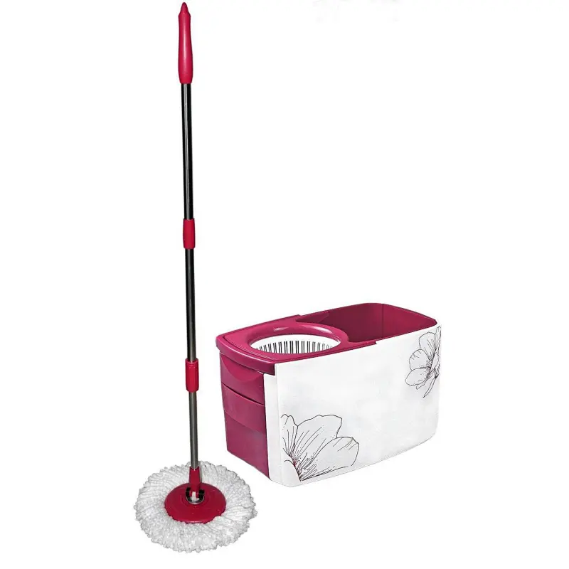 EasyWring Microfiber Spin Mop, Bucket Floor Cleaning System