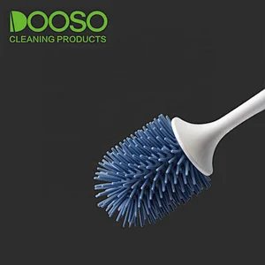 DOOSO TPR Toilet Brush and Holder Cleaning Brush Tools for Toilet Bathroom Accessories Sets with Handle,easy Cleaning Hand