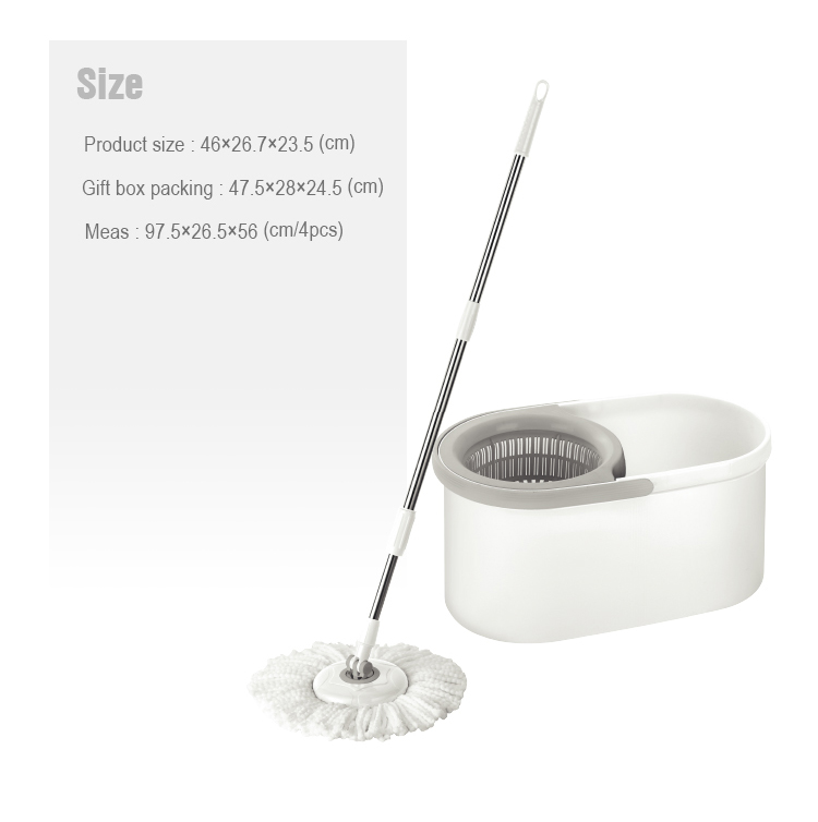 High quality magic floor home cleaning microfiber spin mop and bucket set