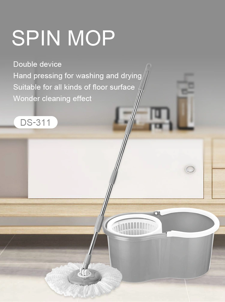 High quality easy magic wet and dry floor spin mop 360 with bucket
