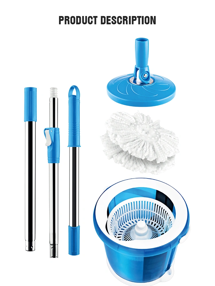 hand free lazy easy life 360 microfiber spin magic mop bucket