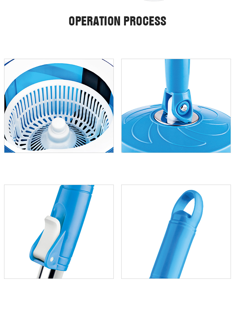 hand free lazy easy life 360 microfiber spin magic mop bucket