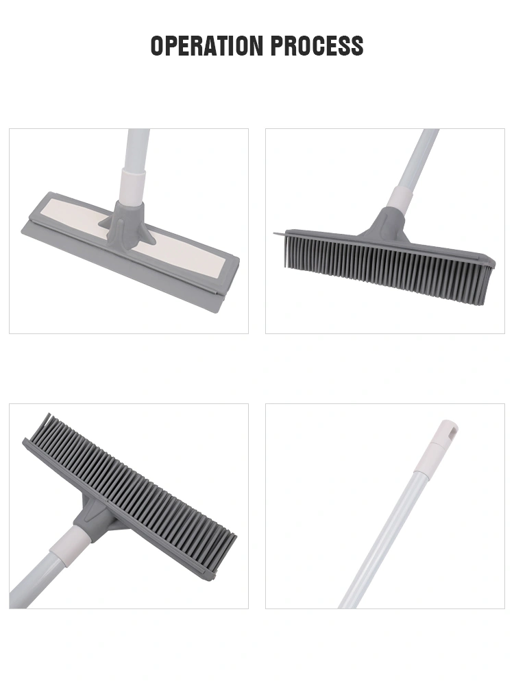 TPR rubber broom with rubber seal for squeegee
