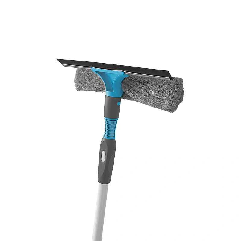 2 in 1 Window Cleaning Tool Squeegee Window cleaner  with bendable Head for Indoor Outdoor High Windows cleaning