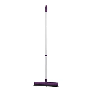 Hot sales multi-use Cleaning Floor Push rubber broom with Squeegee telescopic handle broom