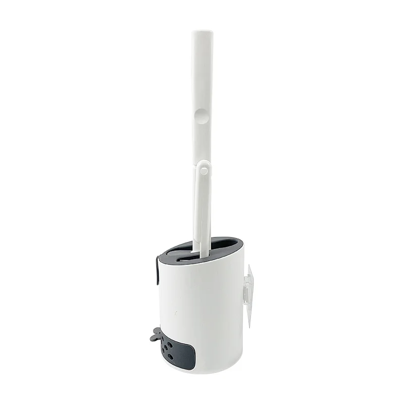 Wall Mounted TPR Toilet Brush and Holder Set for Household Bathroom cleaning