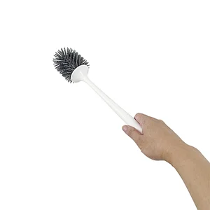 DOOSO New TPR  Home bathroom silicone toilet cleaning brush set