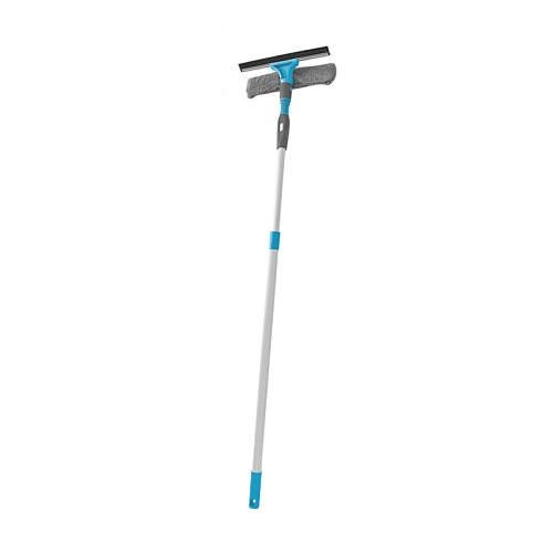 2 in 1 Window Cleaning Tool Squeegee Window cleaner  with bendable Head for Indoor Outdoor High Windows cleaning