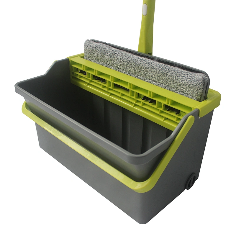 New Design Magic Mop And Bucket Squeege Dry And Wet Seperate Mop flat mop bucket
