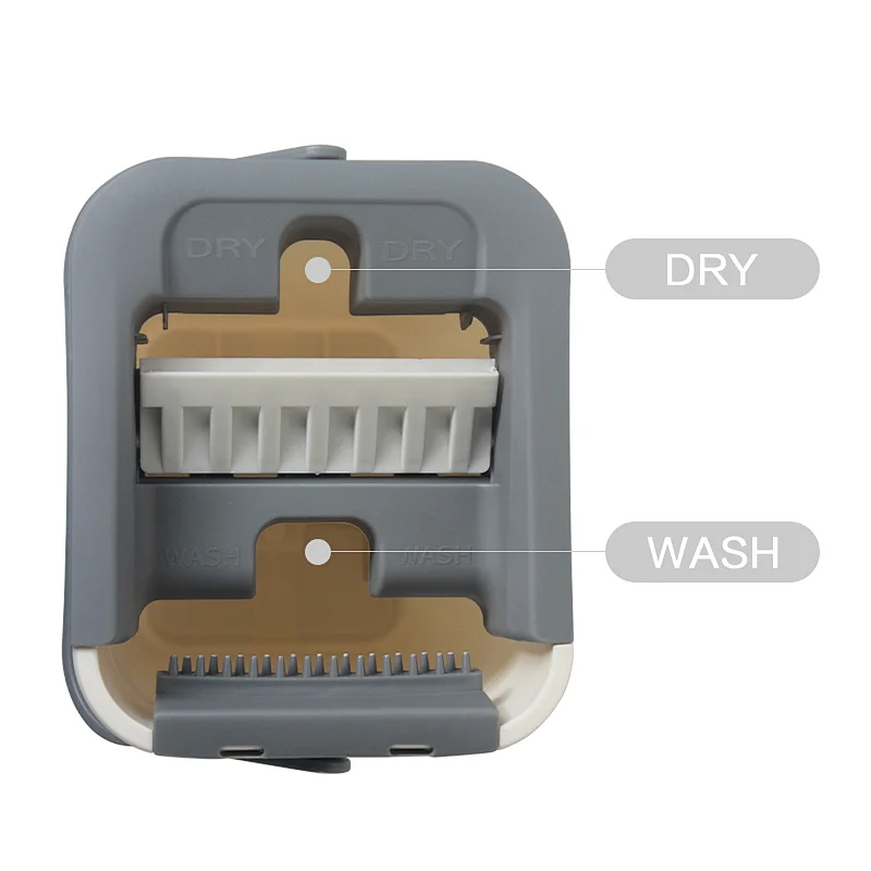 Autoclean Flat Mop Wet And Dry Separate Squeege Mop Hand Free Wash Mop And Bucket