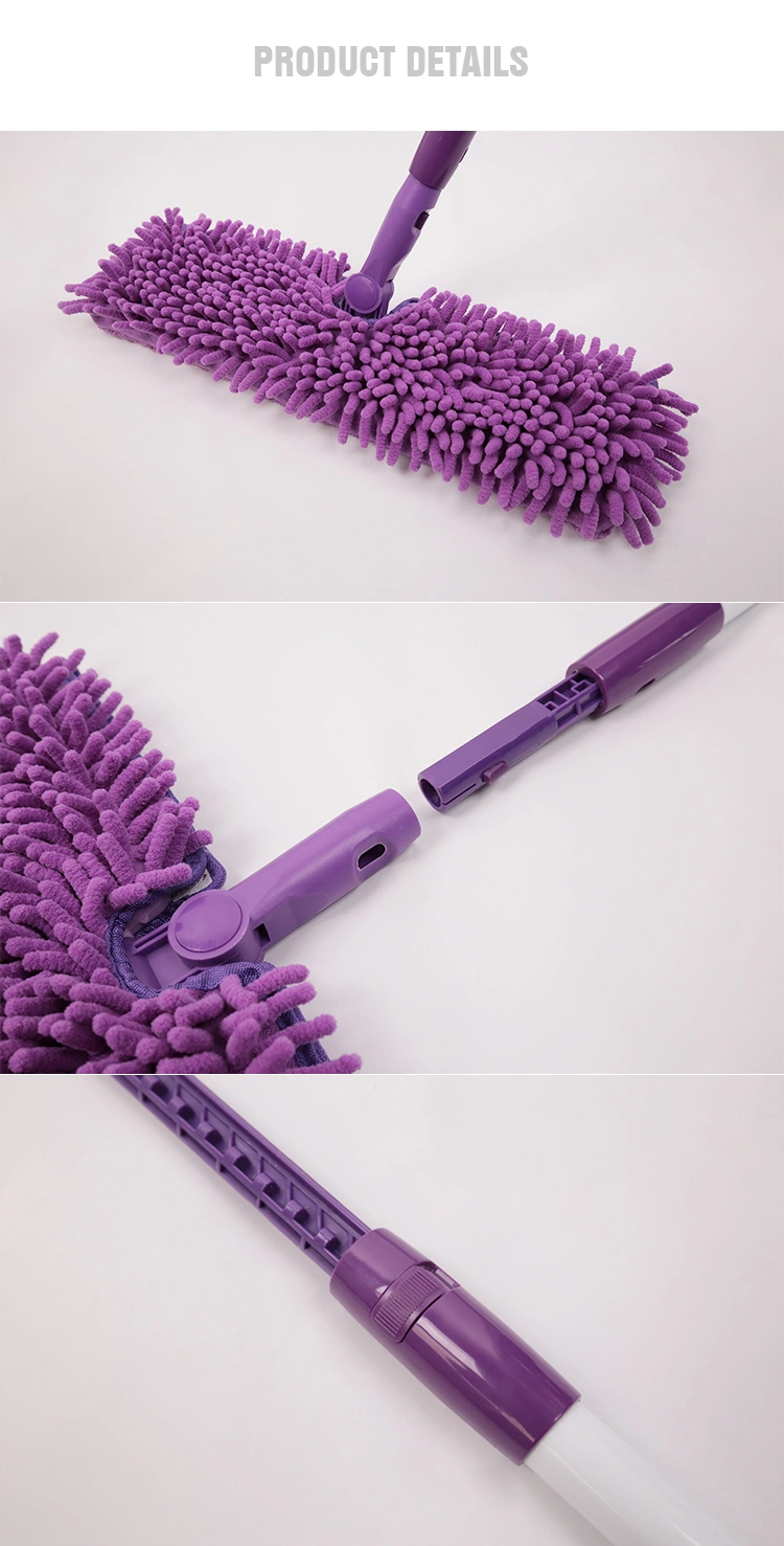 Household Cleaning Chenille and Microfiber Double Side Magic Floor Flat Mop