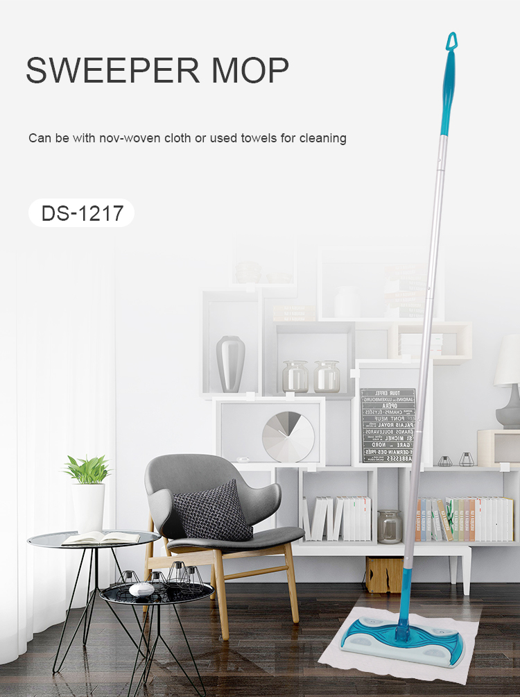 2-in-1 Mops for Floor Cleaning, Dry and Wet Multi-Surface Floor Cleaner, Sweeping and Mopping Starter Kit