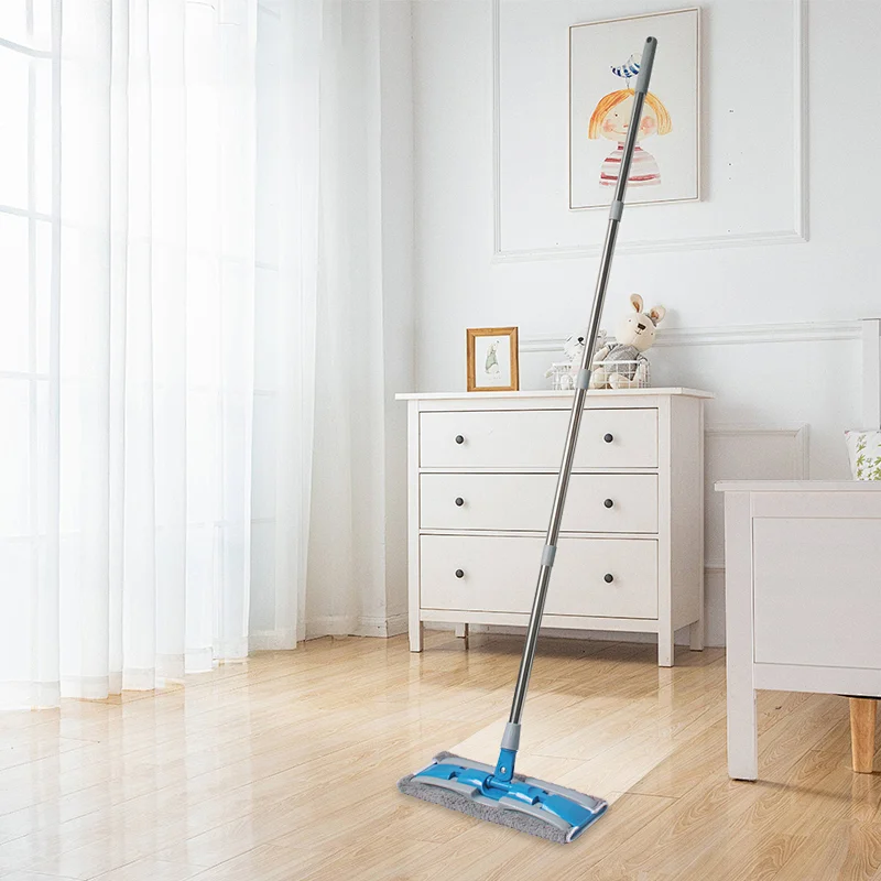 360° Rotating Microfiber Dust Mop, Hardwood Floor Mop, Dust Flat Mop, for Home/Office Floor Cleaning