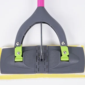 Butterfly squeegee sponge mop with telescopic  Iron pole coated