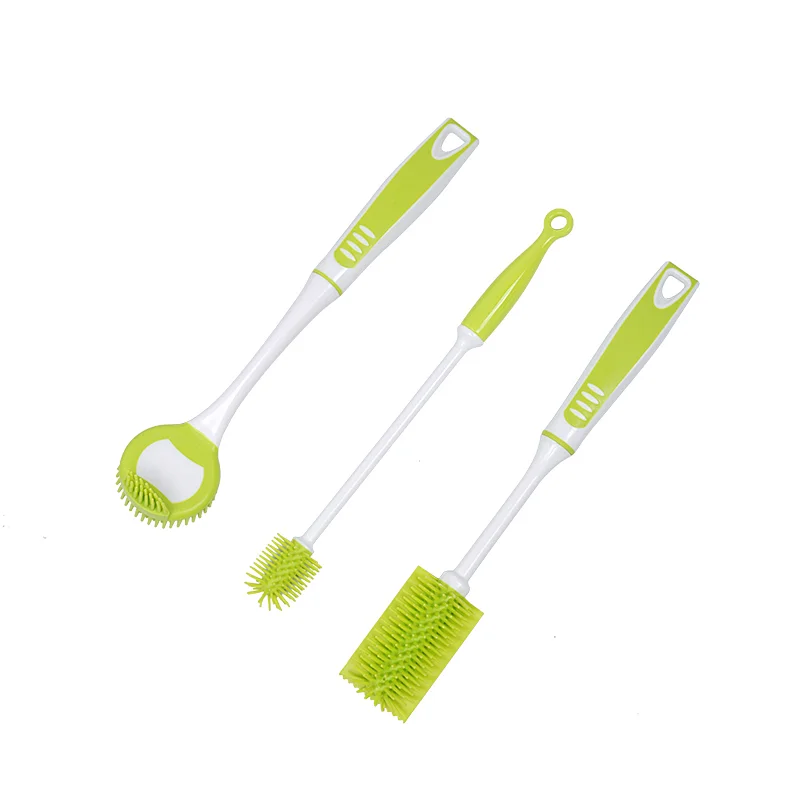 Multifunctional rubber brush bottle brush/cup brush/kitchen brush