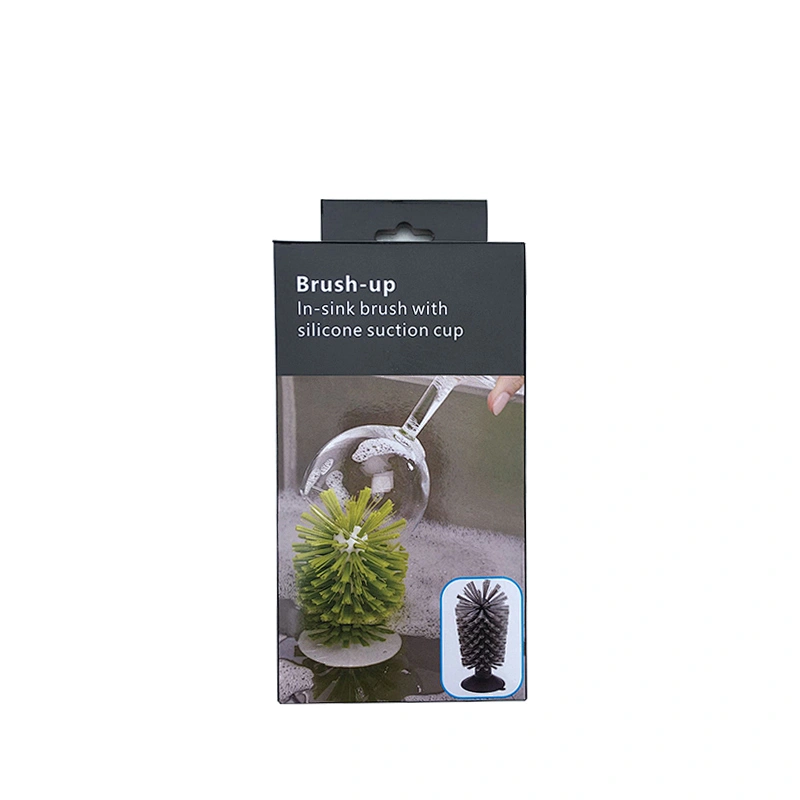 Water Bottle Cleaning Brush Glass Cup Washer with Suction Base Bristle Brush for Red Wine Glass Kitchen Sink Home Tools