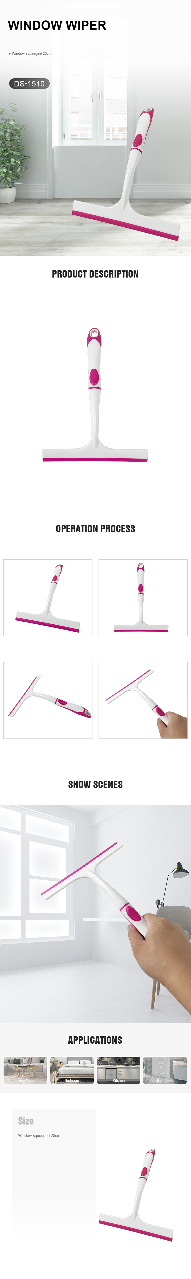 Silicone Window Glass Squeegee Window Cleaner for Home