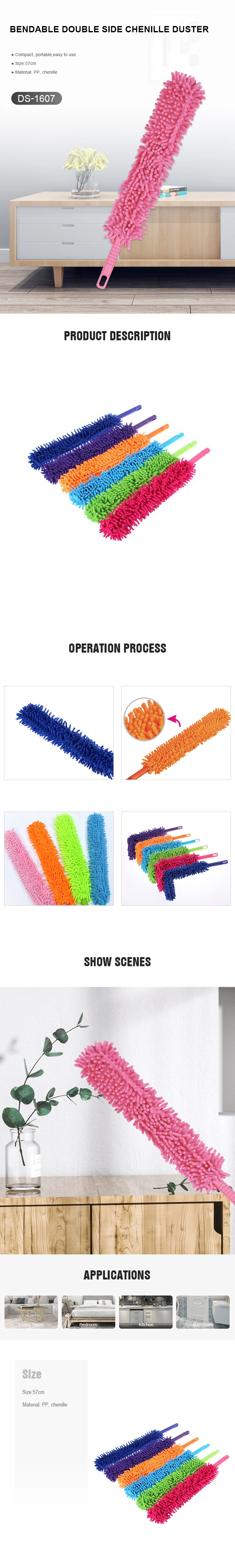 Chenille Duster for Cleaning, Hand Washable Dusters, Detachable Cleaning Brush Tool for Office, Car, Window, Furniture, Ceiling Fan
