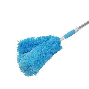 Hot Sale Long Handle Microfiber cleaning duster with 5 head to reach special space