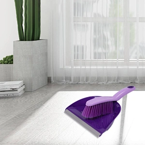 Small Hand Broom & Dustpan Set with Professional Grade Ergonomic Brush Design & Soft Molded Lip for Maximum Efficiency