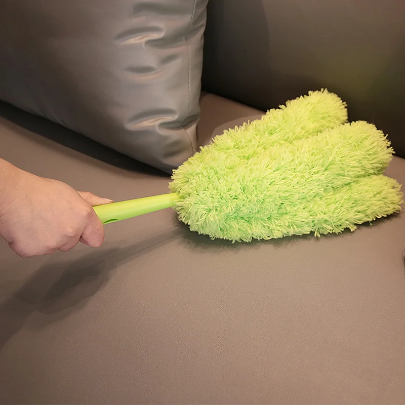 Bendable Microfiber Fingers Feather Duster Dusting Brush with Extendable Pole for Cleaning