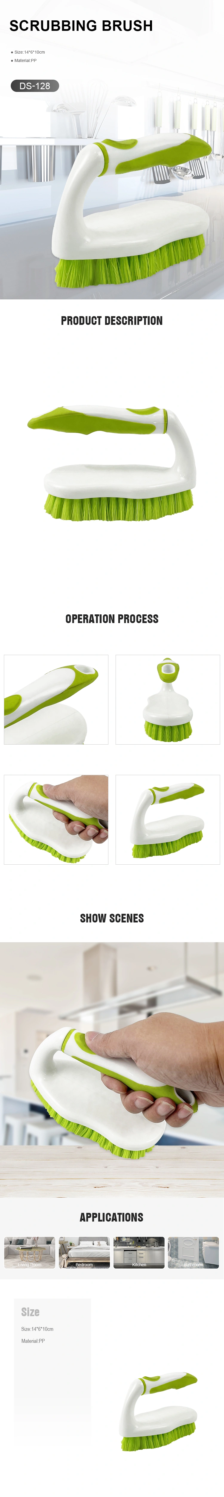 Scrub Brush with Comfortable Grip, Scrubbing Cleaning Brushes, for Bathtub, Tile, Sink, Carpet, Bathroom, Kitchen