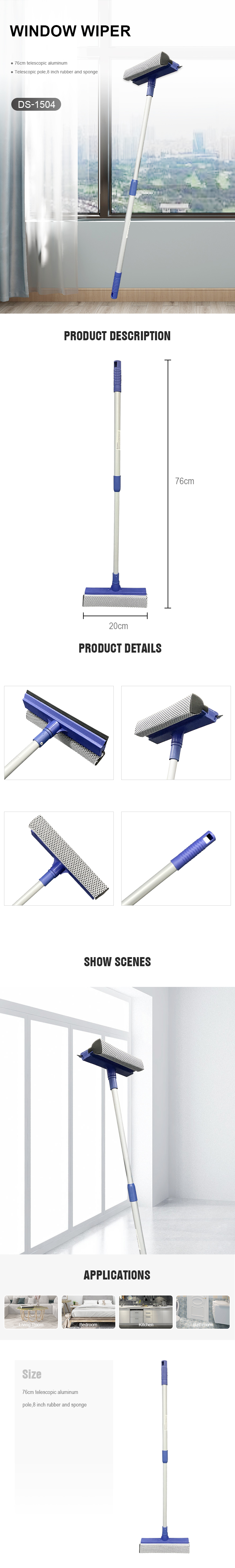 2022 Hot Sales Window Cleaner Rubber Foam Squeegee Sponge Window Squeegee for Window Cleaning