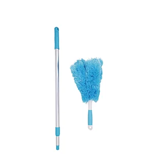 Hot Sale Long Handle Microfiber cleaning duster with 5 head to reach special space