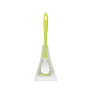 Eco-Friendly PP plastic TPR toilet bowl brush sets clean tools