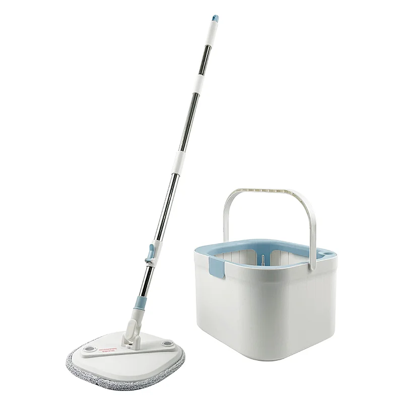 Spin Mop Bucket Floor Cleaning System with Water Filtration Spinner - Dry Wet Self Wringing Washable & Reusable Microfiber Mop