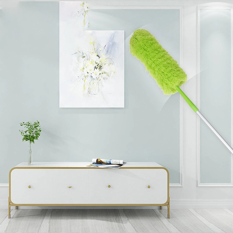 Extendable Handle Outdoor Indoor Windows Window Cleaner Squeegee with Microfiber Duster