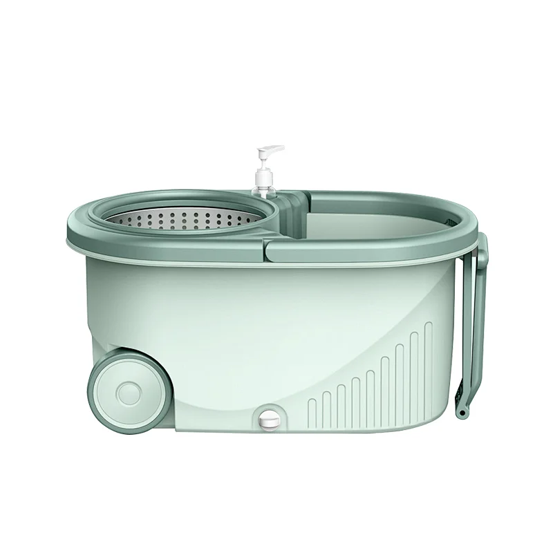 High quality Easy take 360 degree  wet and dry microfibre spin magic mop bucket set with  wheels