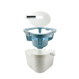 Spin Mop Bucket Floor Cleaning System with Water Filtration Spinner - Dry Wet Self Wringing Washable & Reusable Microfiber Mop
