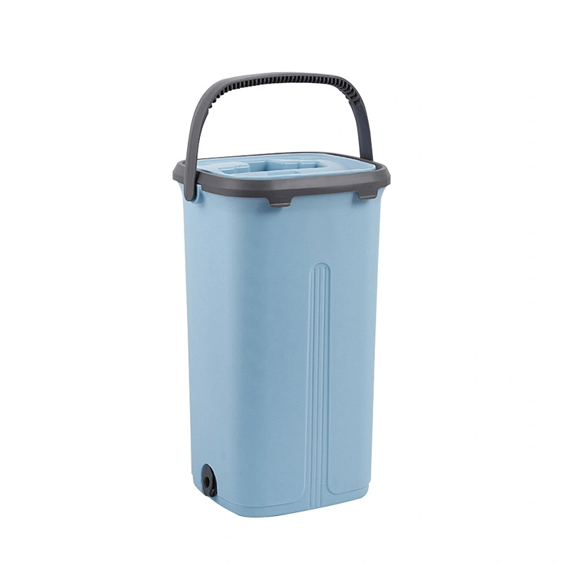 2022 new trend product Commercial free hand washing microfiber floor mop cleaning flat squeeze mop with bucket set