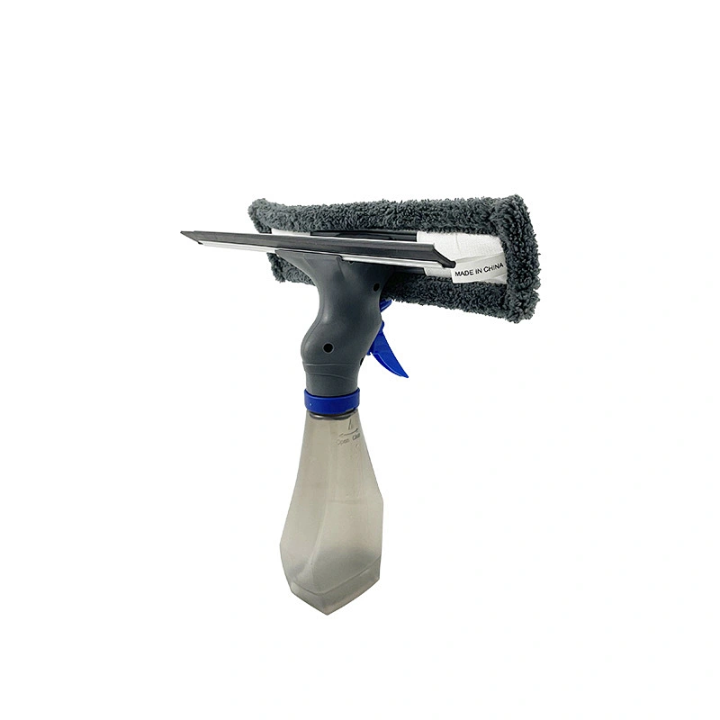 3 in 1 Microfiber Window Cleaning Tool Rubber Window Spray Squeegee Cleaner