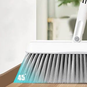 Broom and Dustpan Set Standing Broom Dustpan Set with Long Handle for Easy Sweeping - Easy Assembly Great Use for Home