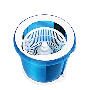 360-degree rotating floor cleaning mop dual-drive 2-in-1design clever spin mop and bucket microfibre mop for household cleaning
