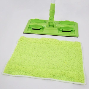wholesale Home cleaning flat butterfly clamp frame microfiber mops for floor cleaning