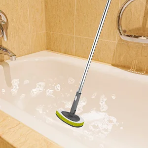 7 In 1 Long Handle Duster& Window Wiper &Broom& Flat Mop &Scrub Sponge household Bathroom Kitchen Cleaning Tools set