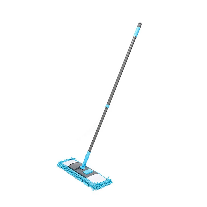 Environmentally friendly washable floor cleaning mop Chenille lazy flat mop with retractable handle