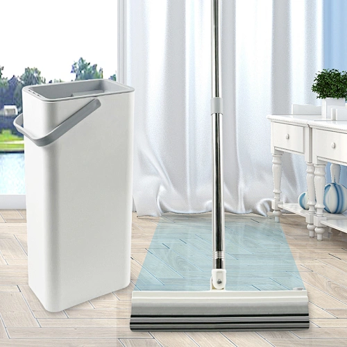 pva Sponge Mop Upgrade Squeeze Mop and Bucket ,Premium PVA Mop Hands-Free Washing, Professional Mops Floor Cleaning for Hardwood