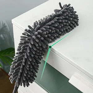 Microfiber Chenille Duster for Cleaning with Extension Pole 30 to 100 Inches Washable Feather Dusters for High Ceiling Fan Blinds Furniture Car
