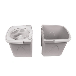 saving place detachable double bucket foldable mop with with soap dispenser and water drainage