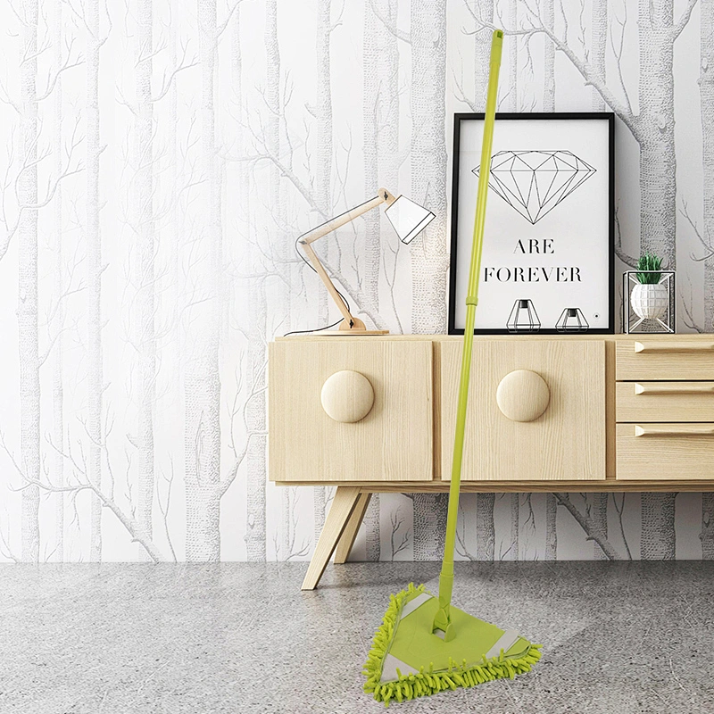 Wall Cleaning Mop Triangle Flat Mop Wall Cleaner with Long Handle Chenille Dust Mop Wall Washer Mop Ceiling Mop