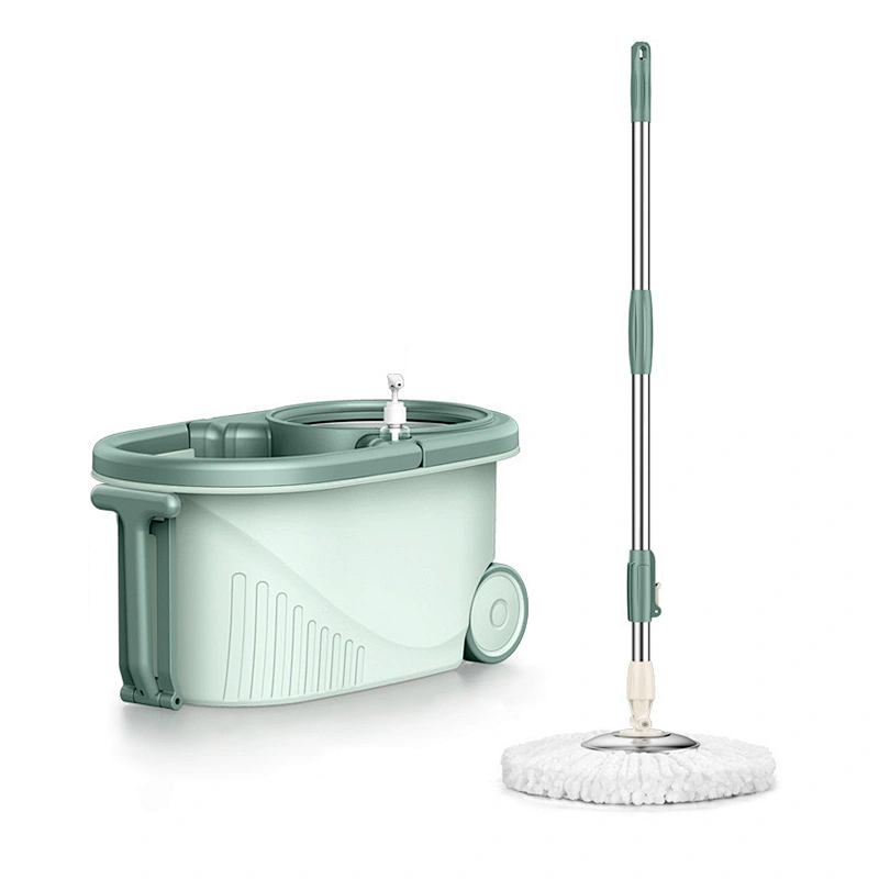High quality Easy take 360 degree wet and dry microfibre spin magic mop bucket set with wheels