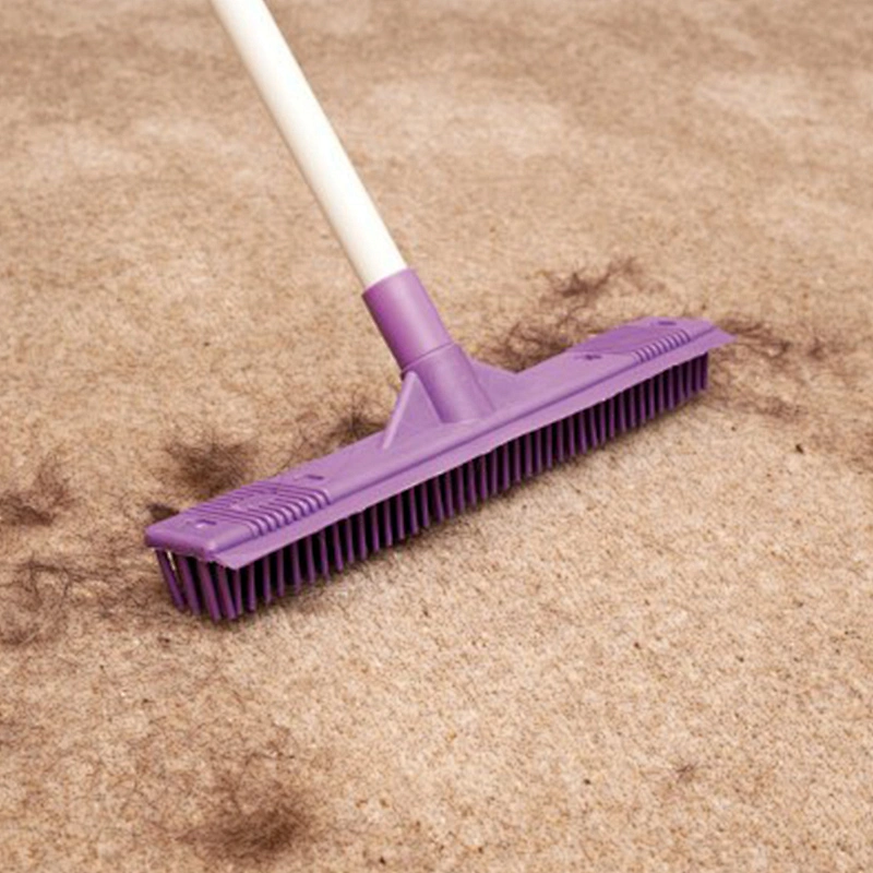 TPR rubber broom telescopic lazy broom with rubber seal for squeegee