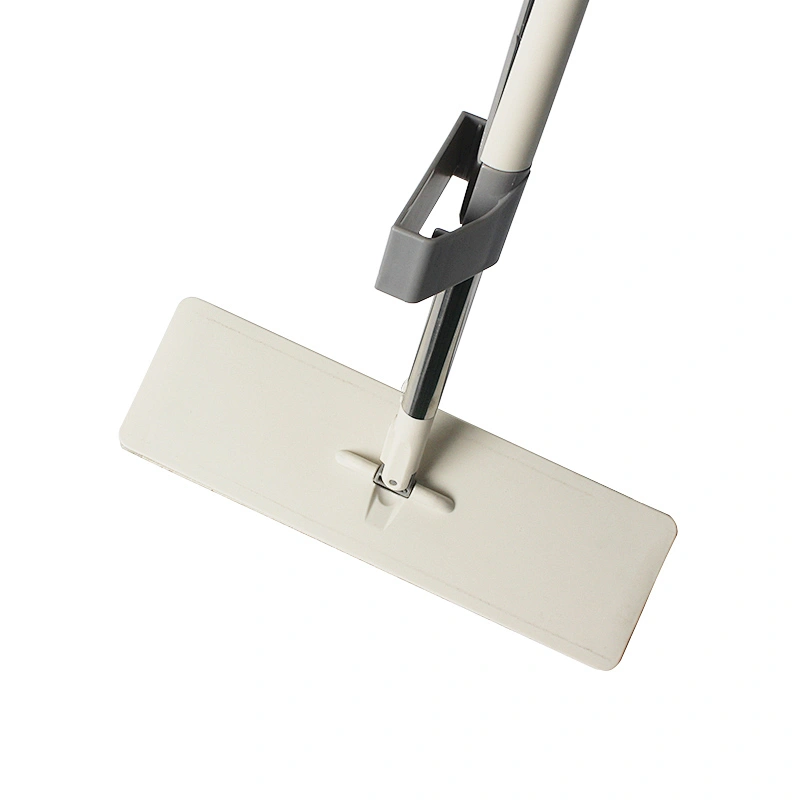 Easy Self Wringing Mop, squeegee Flat Mop Wet & Dry Mop for Home Bathroom Kitchen Cleaning