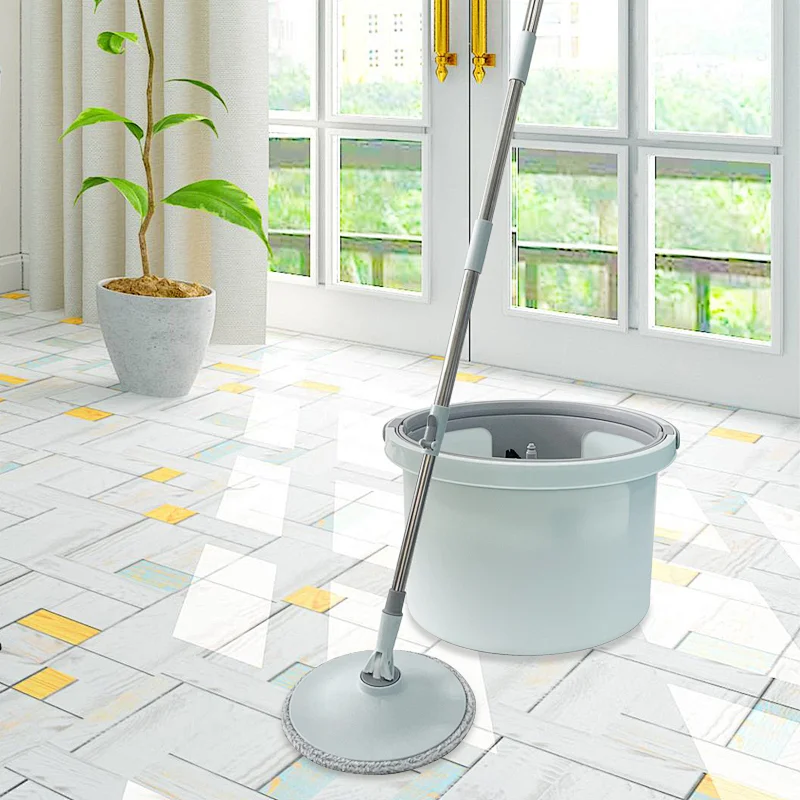 Home cleaning magic 360 degree  spin mop and bucket set  with separate of clean water and dirty water