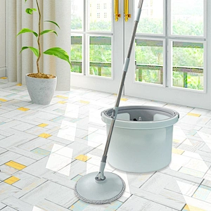 Home cleaning magic 360 degree  spin mop and bucket set  with separate of clean water and dirty water