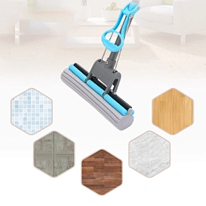 Best hot sales cleaning product single roller magic super absorbent water  pva sponge mop for household floor cleaning